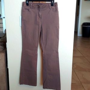 Style & Co. Soft Khakis Medium Taupe Brown Boot Cut Size 6Px30